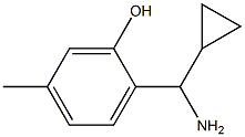 2-((1S)AMINOCYCLOPROPYLMETHYL)-5-METHYLPHENOL Struktur