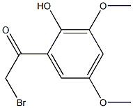 2-BROMO-1-(2-HYDROXY-3,5-DIMETHOXYPHENYL)ETHANONE Struktur