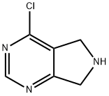 TERT-BUTYL 4-CHLORO-5H-PYRROLO[3,4-D]PYRIMIDINE-6(7H)-CARBOXYLATE Struktur