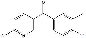 2-CHLORO-5-(4-CHLORO-3-METHYLBENZOYL)PYRIDINE Struktur