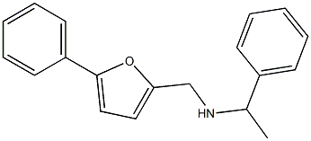 1-PHENYL-N-((5-PHENYL-2-FURYL)METHYL)ETHANAMINE Struktur