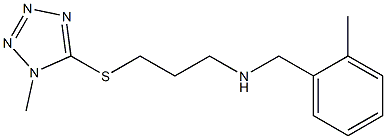 N-(2-METHYLBENZYL)-3-((1-METHYL-1H-TETRAZOL-5-YL)THIO)PROPAN-1-AMINE Struktur