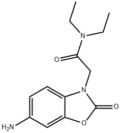 2-(6-AMINO-2-OXO-BENZOOXAZOL-3-YL)-N,N-DIETHYL-ACETAMIDE Struktur