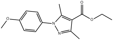 ETHYL 1-(4-METHOXYPHENYL)-3,5-DIMETHYL-1H-PYRAZOLE-4-CARBOXYLATE Struktur