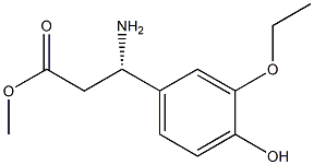 METHYL (3S)-3-AMINO-3-(3-ETHOXY-4-HYDROXYPHENYL)PROPANOATE Struktur