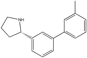 (2S)-2-[3-(3-METHYLPHENYL)PHENYL]PYRROLIDINE Struktur