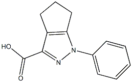 1-PHENYL-1,4,5,6-TETRAHYDROCYCLOPENTA[C]PYRAZOLE-3-CARBOXYLIC ACID Struktur