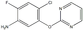 4-CHLORO-2-FLUORO-5-(2-PYRIMIDINYLOXY)ANILINE Struktur