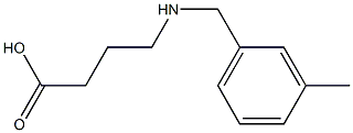 4-[(3-METHYLBENZYL)AMINO]BUTANOIC ACID Struktur