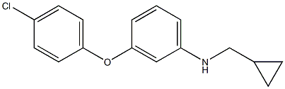 (1R)[3-(4-CHLOROPHENOXY)PHENYL]CYCLOPROPYLMETHYLAMINE Struktur