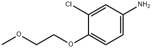 3-CHLORO-4-(2-METHOXY-ETHOXY)-PHENYLAMINE Struktur