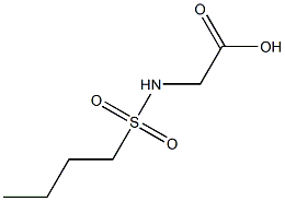 [(BUTYLSULFONYL)AMINO]ACETIC ACID Struktur