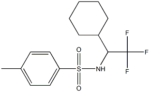 N-[2,2,2-TRIFLUORO-1-(CYCLOHEXYL)ETHYL]-P-TOLUOLSULFONAMIDE Struktur