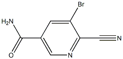 5-BROMO-6-CYANO-NICOTINAMIDE Struktur