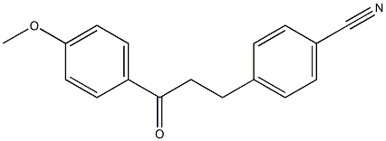 3-(4-CYANOPHENYL)-4'-METHOXYPROPIOPHENONE Struktur