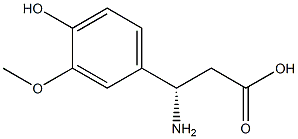 (S)-3-AMINO-3-(4-HYDROXY-3-METHOXY-PHENYL)-PROPIONIC ACID Struktur