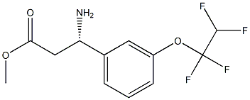 METHYL (3S)-3-AMINO-3-[3-(1,1,2,2-TETRAFLUOROETHOXY)PHENYL]PROPANOATE Struktur