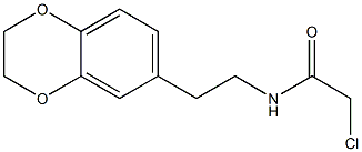 2-CHLORO-N-[2-(2,3-DIHYDRO-1,4-BENZODIOXIN-6-YL)ETHYL]ACETAMIDE Struktur