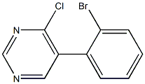 5-(2-BROMOPHENYL)-4-CHLOROPYRIMIDINE Struktur