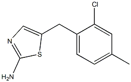 5-(2-CHLORO-4-METHYLBENZYL)-1,3-THIAZOL-2-AMINE Struktur