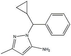 2-(CYCLOPROPYL-PHENYL-METHYL)-5-METHYL-2H-PYRAZOL-3-YLAMINE Struktur