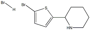 2-(5-BROMO-THIOPHEN-2-YL)-PIPERIDINE HYDROBROMIDE Struktur