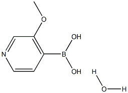 3-METHOXYPYRIDINE-4-BORONIC ACID HYDRATE Struktur