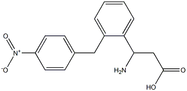 3-AMINO-3-(4-NITROBENZYL-PHENYL)-PROPIONIC ACID Struktur