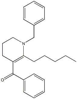 (1-BENZYL-2-PENTYL-1,4,5,6-TETRAHYDROPYRIDIN-3-YL)PHENYLMETHANONE Struktur