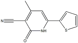 1,2-DIHYDRO-4-METHYL-2-OXO-6-(THIOPHEN-2-YL)PYRIDINE-3-CARBONITRILE Struktur