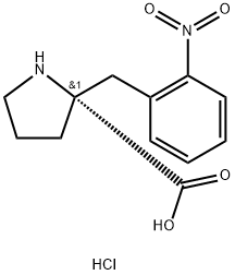 (R)-(2-NITROBENZYL)-PROLINE-HCL Struktur