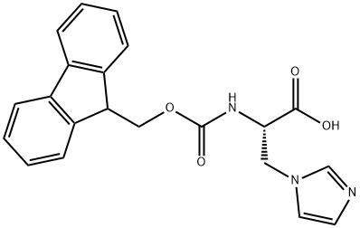 FMOC-BETA-IMIDAZOLYL-L-ALA Struktur