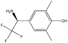 4-((1S)-1-AMINO-2,2,2-TRIFLUOROETHYL)-2,6-DIMETHYLPHENOL Struktur