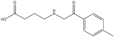 4-([2-(4-METHYLPHENYL)-2-OXOETHYL]AMINO)BUTANOIC ACID Struktur