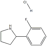 2-(2-FLUOROPHENYL)PYRROLIDINE HYDROCHLORIDE Struktur