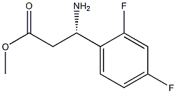 METHYL (3S)-3-AMINO-3-(2,4-DIFLUOROPHENYL)PROPANOATE Struktur