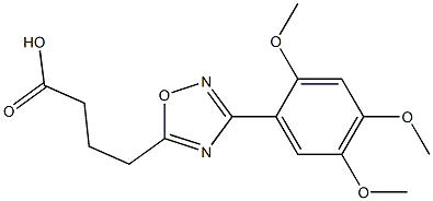 4-[3-(2,4,5-TRIMETHOXYPHENYL)-1,2,4-OXADIAZOL-5-YL]BUTANOIC ACID Struktur