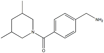 1-[4-[(3,5-DIMETHYLPIPERIDIN-1-YL)CARBONYL]PHENYL]METHANAMINE Struktur