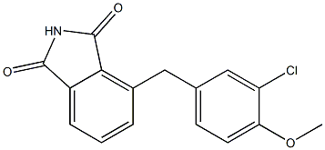 3-CHLORO-4-METHOXYBENZYLPHTHALIMIDE Struktur