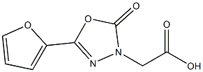 [5-(2-FURYL)-2-OXO-1,3,4-OXADIAZOL-3(2H)-YL]ACETIC ACID Struktur