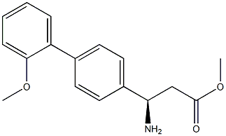 METHYL (3R)-3-AMINO-3-[4-(2-METHOXYPHENYL)PHENYL]PROPANOATE Struktur