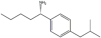 (1S)-1-[4-(2-METHYLPROPYL)PHENYL]PENTYLAMINE Struktur