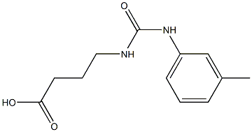 4-([[(3-METHYLPHENYL)AMINO]CARBONYL]AMINO)BUTANOIC ACID Struktur