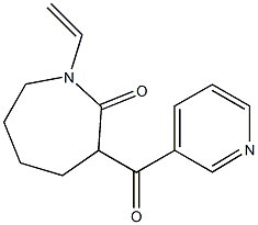 3-(PYRIDIN-3-YLCARBONYL)-1-VINYLAZEPAN-2-ONE Struktur