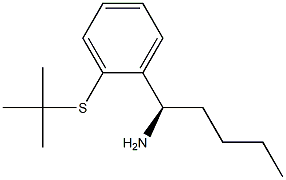 (1R)-1-[2-(TERT-BUTYLTHIO)PHENYL]PENTYLAMINE Struktur