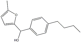 4-N-BUTYLPHENYL-(5-METHYL-2-FURYL)METHANOL Struktur