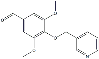 3,5-DIMETHOXY-4-(PYRIDIN-3-YLMETHOXY)BENZALDEHYDE Struktur