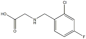 [(2-CHLORO-4-FLUOROBENZYL)AMINO]ACETIC ACID Struktur