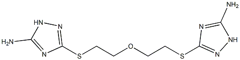 3-[(2-(2-[(5-AMINO-1H-1,2,4-TRIAZOL-3-YL)THIO]ETHOXY)ETHYL)THIO]-1H-1,2,4-TRIAZOL-5-AMINE Struktur