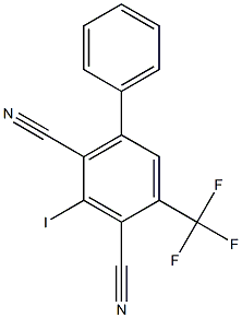 2,4-DICYANO-3-IODO-5-PHENYLBENZOTRIFLUORIDE Struktur